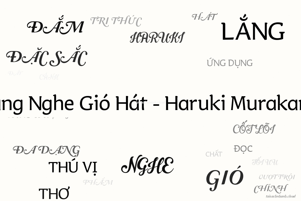 WordArt Lắng Nghe Gió Hát - Haruki Murakami