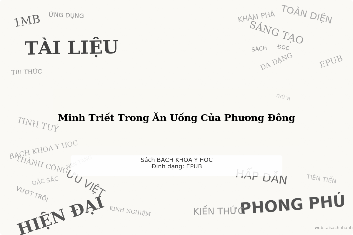 WordArt Minh Triết Trong Ăn Uống Của Phương Đông - Ngô Đức Vượng