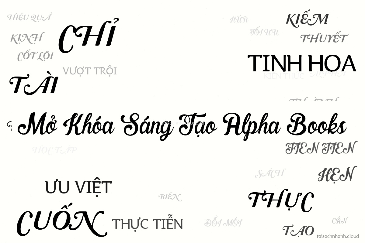 WordArt Mở Khóa Sáng Tạo Alpha Books