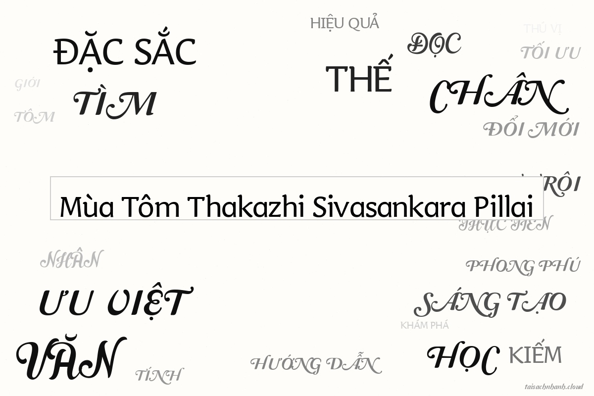 WordArt Mùa Tôm Thakazhi Sivasankara Pillai