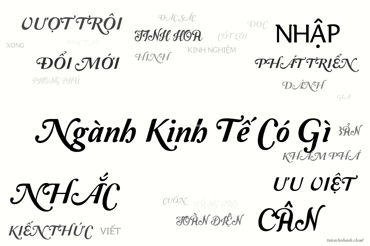 WordArt Ngành Kinh Tế Có Gì