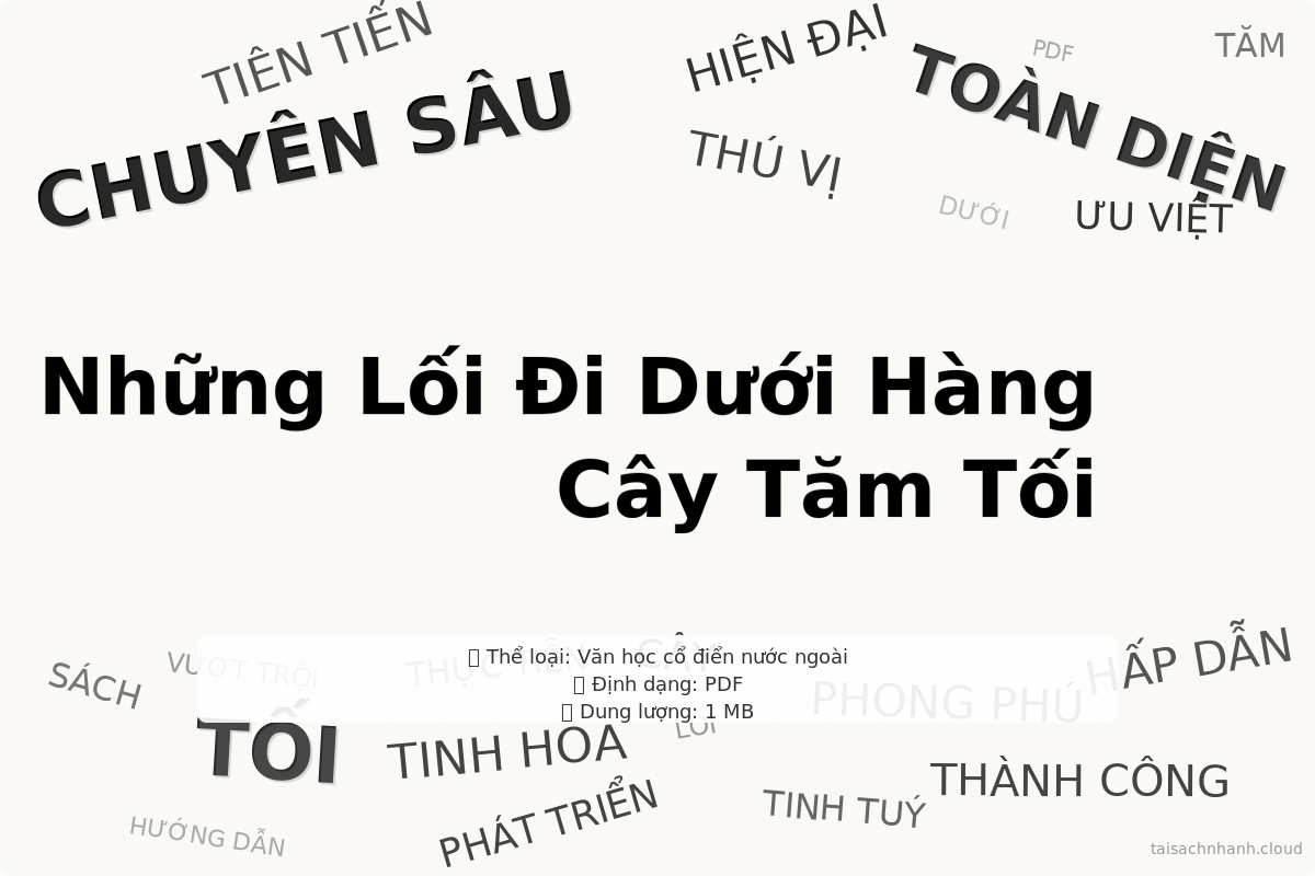 WordArt Những Lối Đi Dưới Hàng Cây Tăm Tối - Ivan Bunin