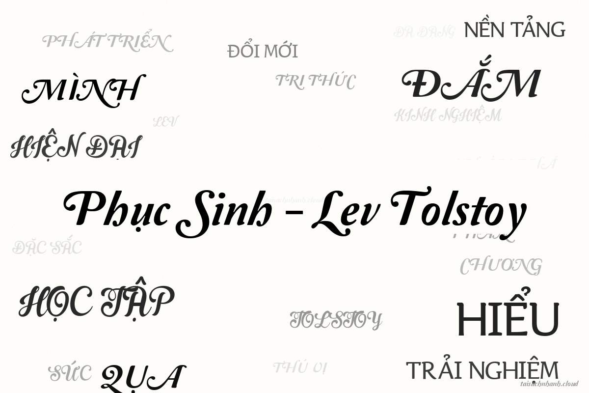 WordArt Phục Sinh - Lev Tolstoy