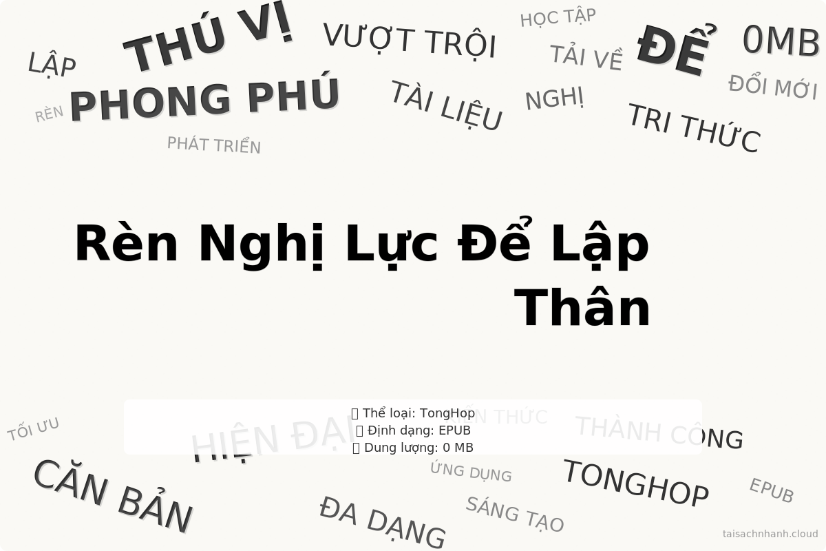 WordArt Rèn Nghị Lực Để Lập Thân - Nguyễn Hiến Lê